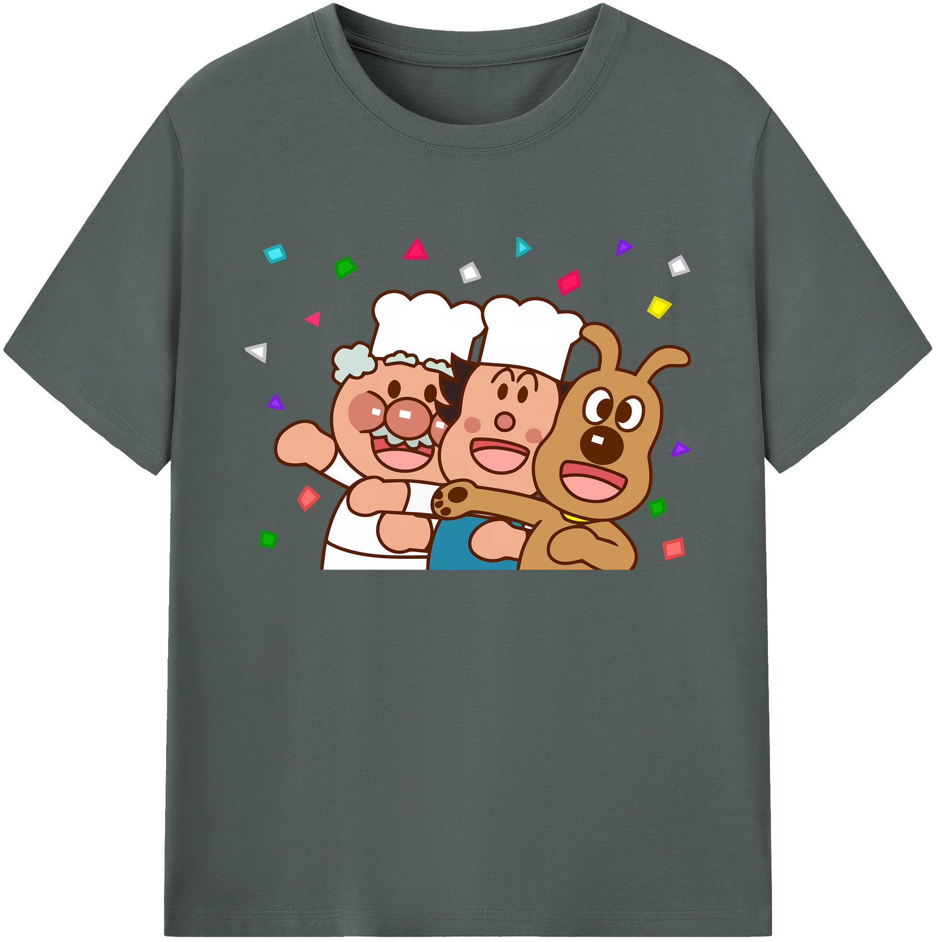 （画像用） アンパンマン Anpanman 綿100％ メンズ半袖Tシャツ｜肌触りやわらか＆通気性